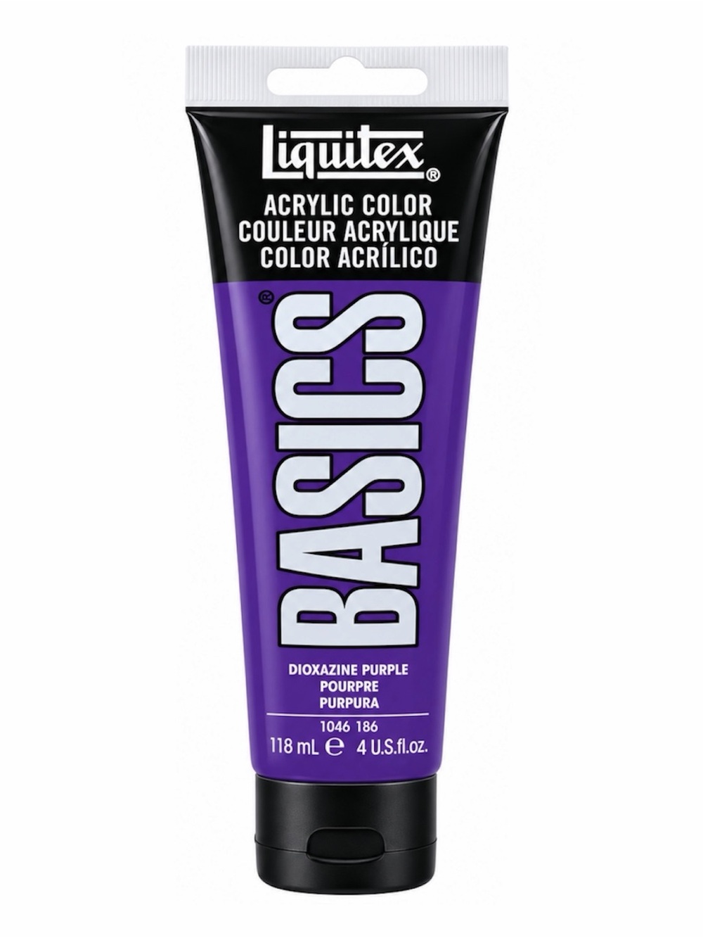 LIQUITEX BASICS ACRYLIC COLOR, 118ML TUBE, DIOXAZINE PURPLE - BRAND NEW